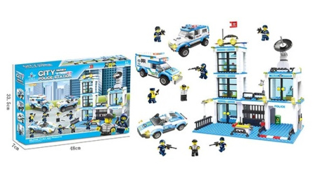 Конструктор City LX.A326 "Полицейская станция", 818 деталей