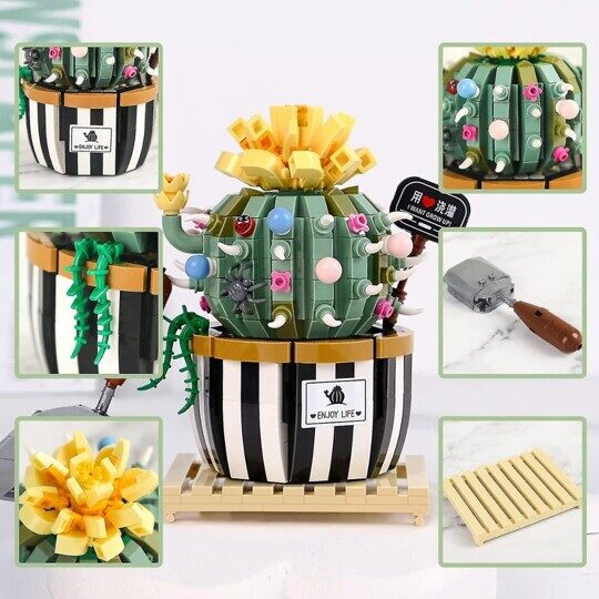 Конструктор Loz 1246 -  Кактус в горшке