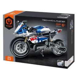 Конструктор iM.Master 6834 - Спортивный мотоцикл сине-белый