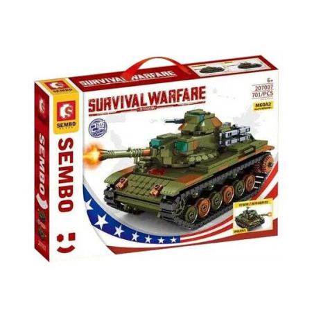 Конструктор Sembo 207007 - Основной боевой танк M60A2