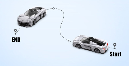 Конструктор  CaDA C51071W Lotus Evija Спортивная машина на радиоуправлении