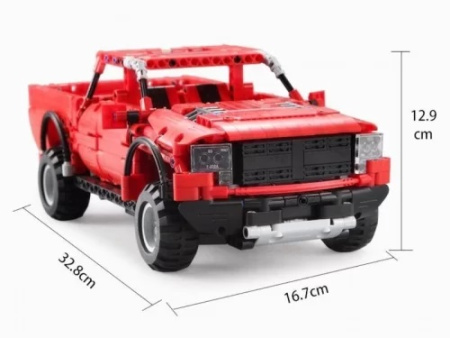 Конструктор CaDa C51005W Красный Пикап на радиоуправлении