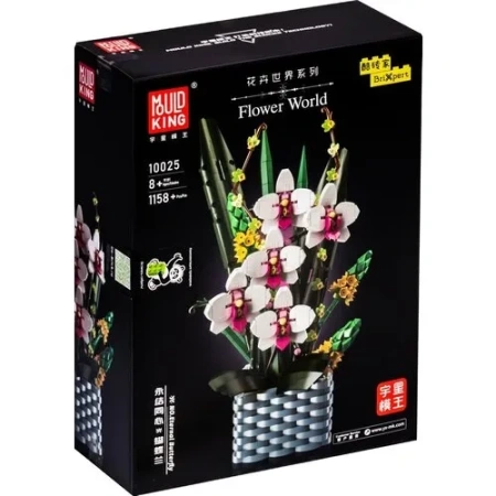 Конструктор MOULD KING 10025 - Орхидея в горшке