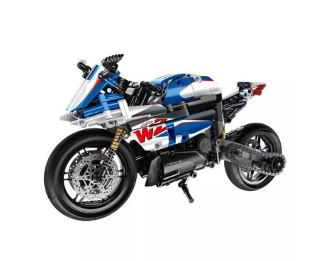 Конструктор iM.Master 6834 - Спортивный мотоцикл сине-белый