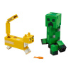 Конструктор Lari 11474 Большие фигурки Minecraft, Крипер и Оцелот