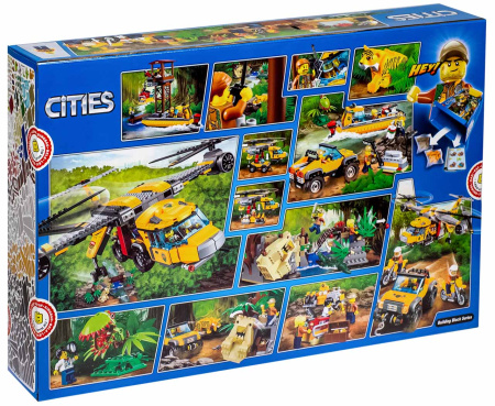 Конструктор Bela 10713 Вертолет для доставки грузов в джунгли