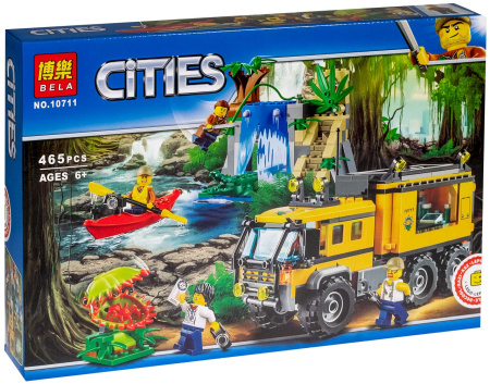 Конструктор Bela 10711 Передвижная лаборатория в джунглях