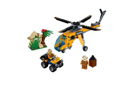 Конструктор Lepin 02080 Грузовой вертолёт исследователей джунглей