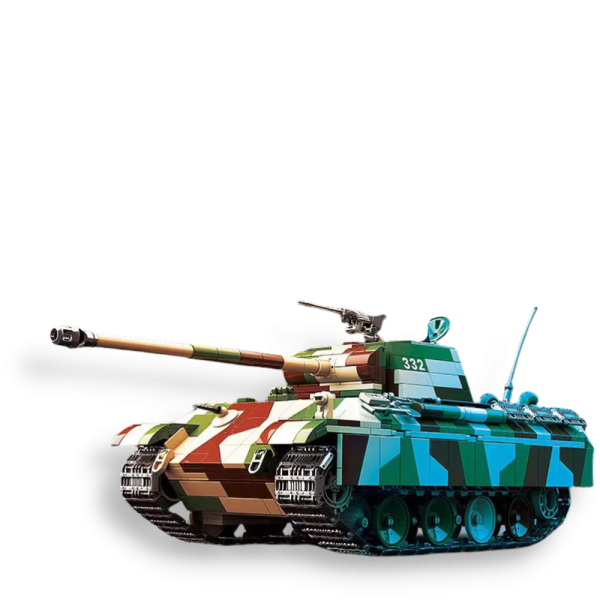 Конструктор 100252 Quanguan - Pz.Kpfw. V Panther немецкий средний танк Пантера