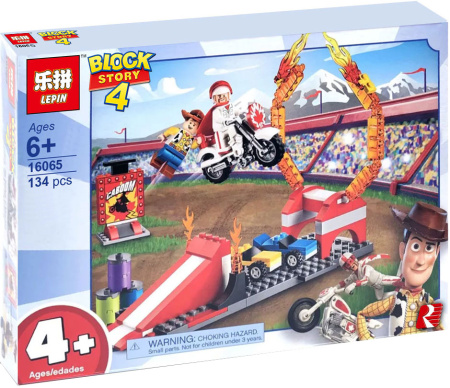 Конструктор Lepin 16065 История игрушек — Трюковое шоу Дюка Бубумса