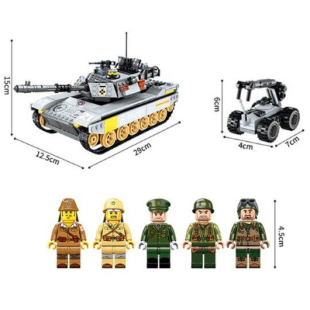 Конструктор Brick 1721 Боевой Танк