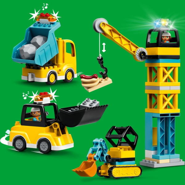 Конструктор Lego 10933 Duplo Башенный кран на стройке