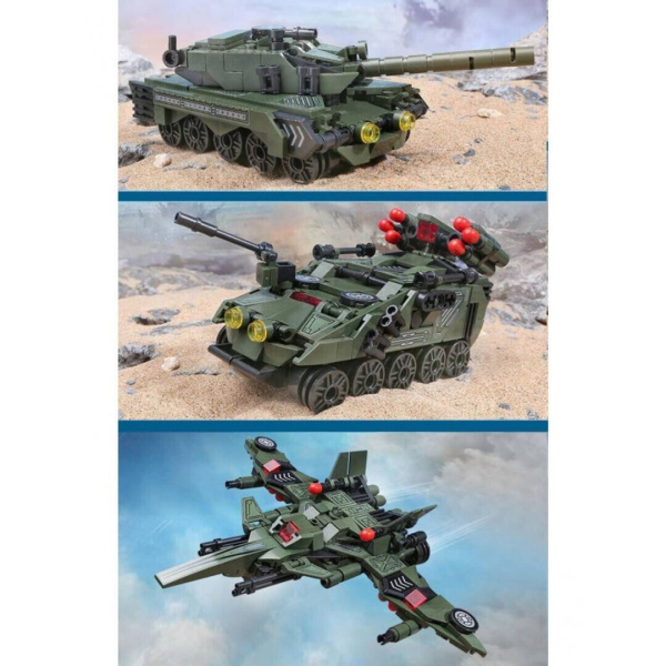 Конструктор Qman 42112 - Военная техника 3 в 1