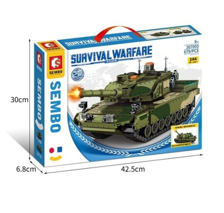 Конструктор Sembo 207003 Танк Leopard 2A6